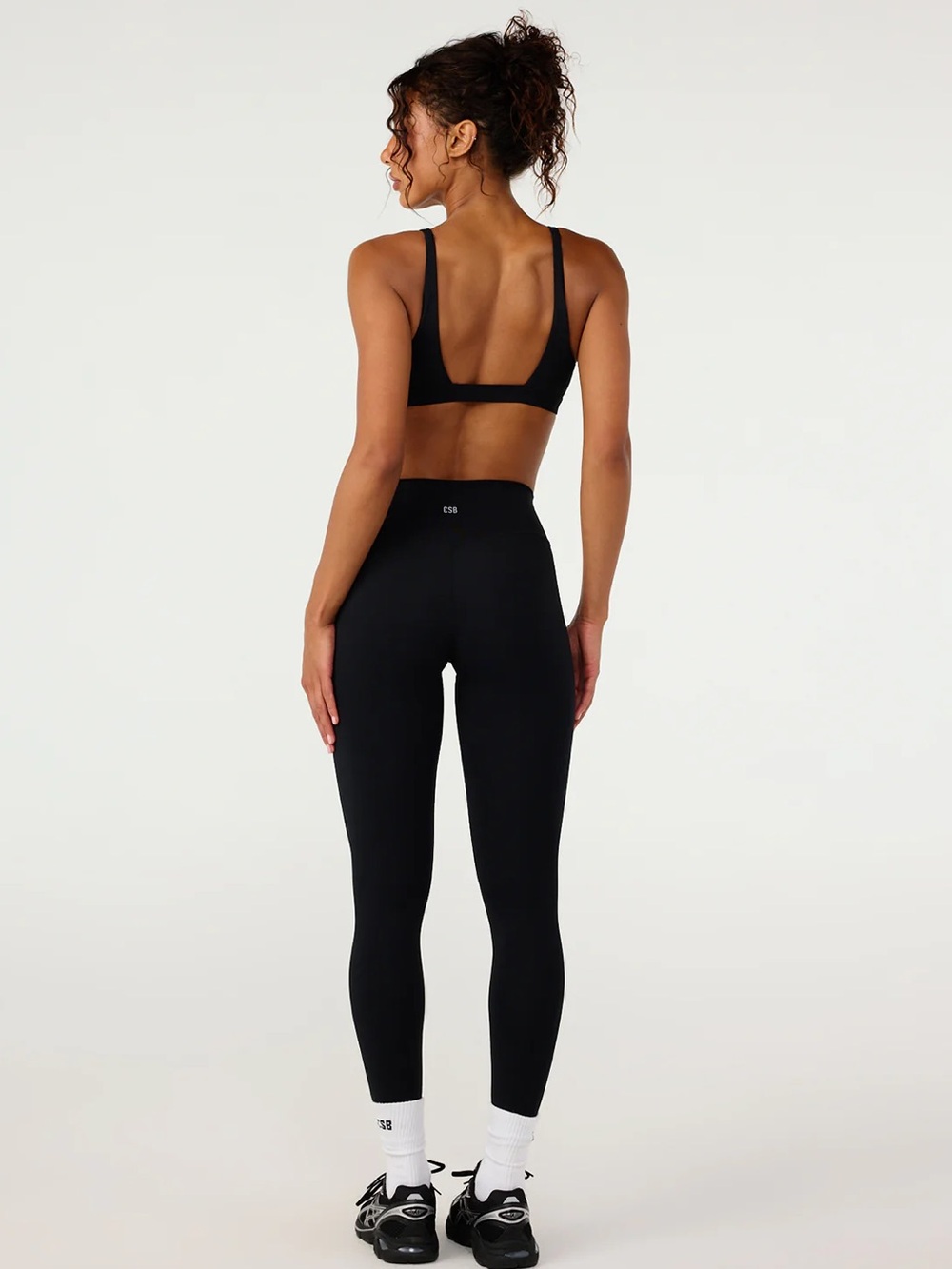 NWT CSB x Isabelle Mathers Seamless Compression Leggings in Black Size XL - Picture 4 of 13